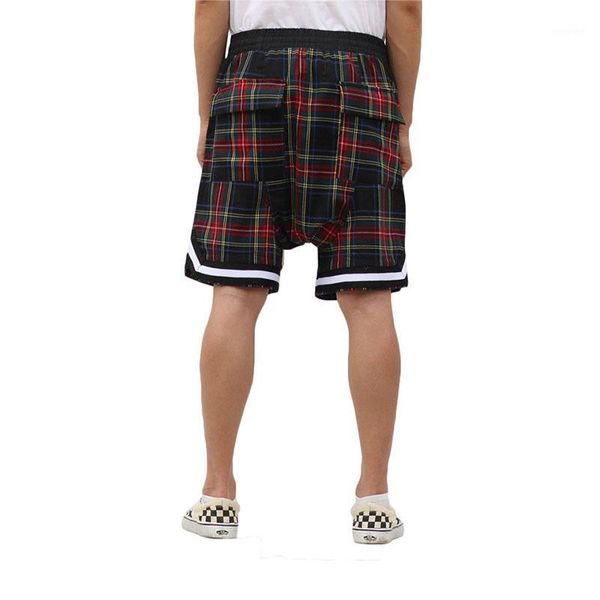 men's scottish plaid shorts oversized streetwear mesh tartan drop crotch shorts side zip stretch waist knee length1, White;black
men's scottish plaid shorts oversized streetwear mesh tartan drop crotch shorts side zip stretch waist knee length1, White;black