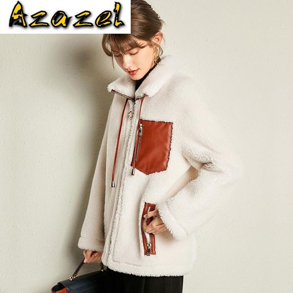 real fur wool jacket autumn winter coat clothes 2021 korean vintage sheeep shearling women manteau femme zt3640, Black
real fur wool jacket autumn winter coat clothes 2021 korean vintage sheeep shearling women manteau femme zt3640, Black