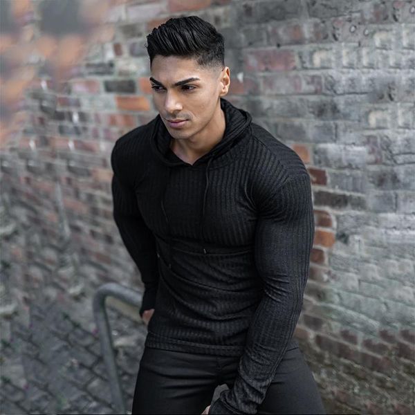 running hooded long sleeve t shirt men fitness slim fit sports strips t-shirt fashion tees summer knitted gym clothing, Black;blue
running hooded long sleeve t shirt men fitness slim fit sports strips t-shirt fashion tees summer knitted gym clothing, Black;blue