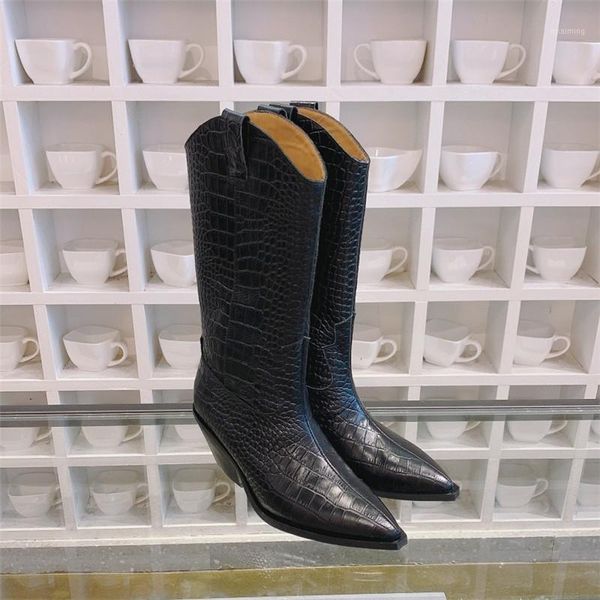 boots 2021 women high genuine leather simple all-match non-slip pointed toe slip on motorcycle boot designer1, Black
boots 2021 women high genuine leather simple all-match non-slip pointed toe slip on motorcycle boot designer1, Black