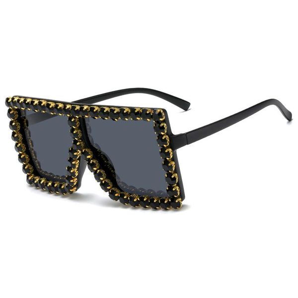 sunglasses fashion oversized square colorful diamond women design big frame sun glasses female uv400 shades, White;black
sunglasses fashion oversized square colorful diamond women design big frame sun glasses female uv400 shades, White;black