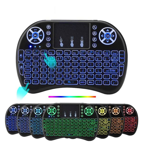 50pcs mini i8 wireless keyboard backlight backlit 2.4g air mouse keyboard remote control touchpad rechargeable lithium battery for tv box
50pcs mini i8 wireless keyboard backlight backlit 2.4g air mouse keyboard remote control touchpad rechargeable lithium battery for tv box