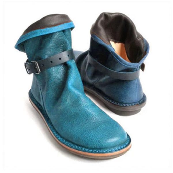 women flat shoes autumn winter faux leather ladies ankle boots buckle strap platform short punk, Black
women flat shoes autumn winter faux leather ladies ankle boots buckle strap platform short punk, Black