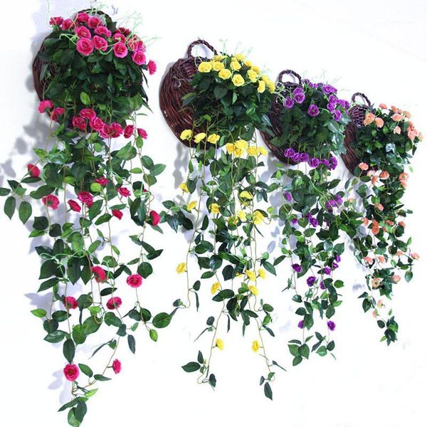 1pcs artificial flowers simulation rose wall hanging basket fake flowers wedding home decoration wall1
1pcs artificial flowers simulation rose wall hanging basket fake flowers wedding home decoration wall1