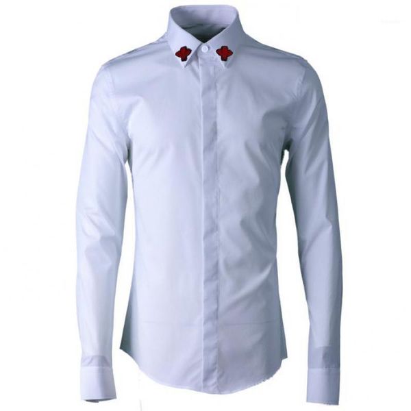 men's casual shirts red bee embroidered men shirt solid color luxury long sleeve mens dress white black slim fit camisa masculina1
men's casual shirts red bee embroidered men shirt solid color luxury long sleeve mens dress white black slim fit camisa masculina1