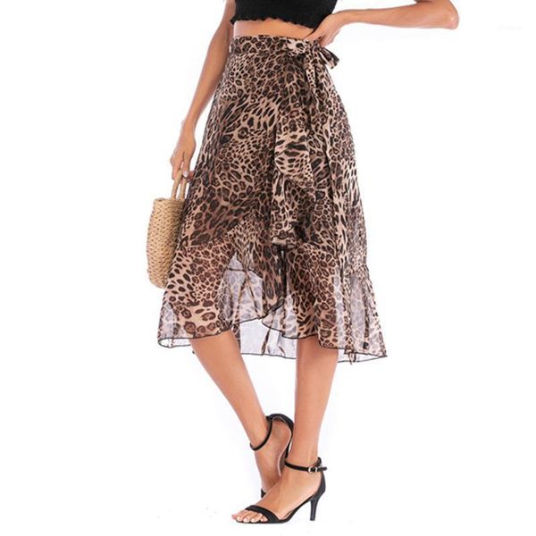 new arrived women's clothing chiffon printing skirt high waist lace-up casual skirts leopard print midi skirt1, Black
new arrived women's clothing chiffon printing skirt high waist lace-up casual skirts leopard print midi skirt1, Black