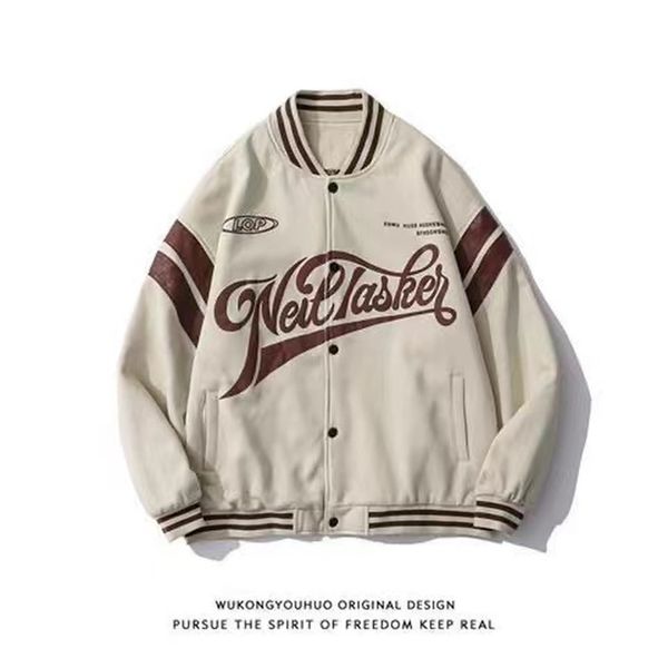 women's jacket baseball beauty retro street hip-hop sports loose embroidery baseball cotton jacket thick jacket ins trend in 220118, Black;brown
women's jacket baseball beauty retro street hip-hop sports loose embroidery baseball cotton jacket thick jacket ins trend in 220118, Black;brown