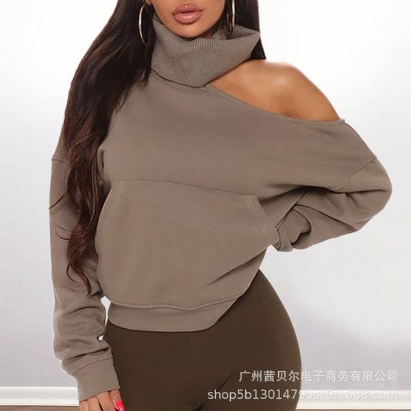 spring autumn off shoulder pullovers sweatshirt for women long sleeve turtleneck female jumper loose hoodies q1210, Black;white
spring autumn off shoulder pullovers sweatshirt for women long sleeve turtleneck female jumper loose hoodies q1210, Black;white