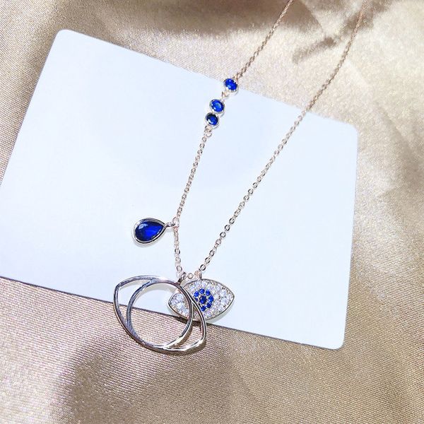 devil's eyes all-match fashion korean trend new clavicle chain necklace micro diamond plated real gold necklace female, Silver
devil's eyes all-match fashion korean trend new clavicle chain necklace micro diamond plated real gold necklace female, Silver
