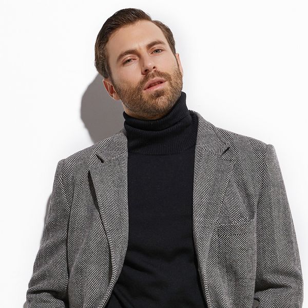 2020 tweed oat wide grey herringbone long coat custom made warm winter autumn long jacket, manteau homme fasion design lj201110, Black
2020 tweed oat wide grey herringbone long coat custom made warm winter autumn long jacket, manteau homme fasion design lj201110, Black