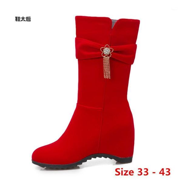 boots mid calf height increasing wedges women spring autumn high heel shoes short woman small big size 33 - 441, Black
boots mid calf height increasing wedges women spring autumn high heel shoes short woman small big size 33 - 441, Black