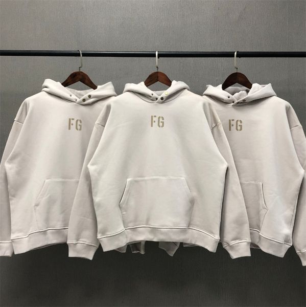 2021 new heavy fabric fog essentials hoodie men women 1:1 flocking fg letter hooded pullover yhqk, Black 
2021 new heavy fabric fog essentials hoodie men women 1:1 flocking fg letter hooded pullover yhqk, Black