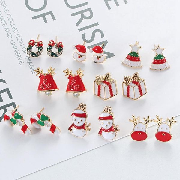 stud elk christmas cartoon tree bell santa claus earrings for women fashion jewelry pendientes boucle d'oreille, Golden;silver
stud elk christmas cartoon tree bell santa claus earrings for women fashion jewelry pendientes boucle d'oreille, Golden;silver
