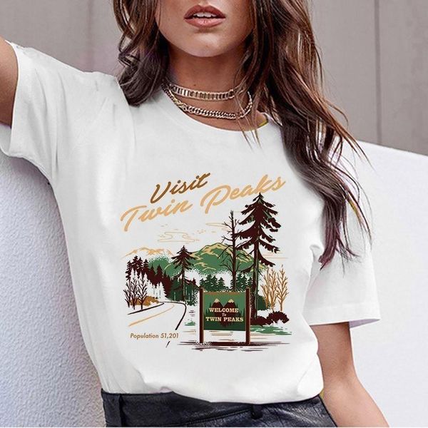 2019 new twin peaks t shirt for women summer harajuku tshirt female twin peaks shirt tee oversize t-shirt, White
2019 new twin peaks t shirt for women summer harajuku tshirt female twin peaks shirt tee oversize t-shirt, White