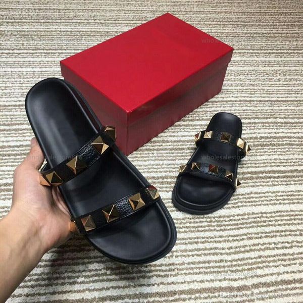2021 lusso rivet ladies slippers early spring new summer leather slippers classic fashion progettista women's shoes, Black;red
2021 lusso rivet ladies slippers early spring new summer leather slippers classic fashion progettista women's shoes, Black;red