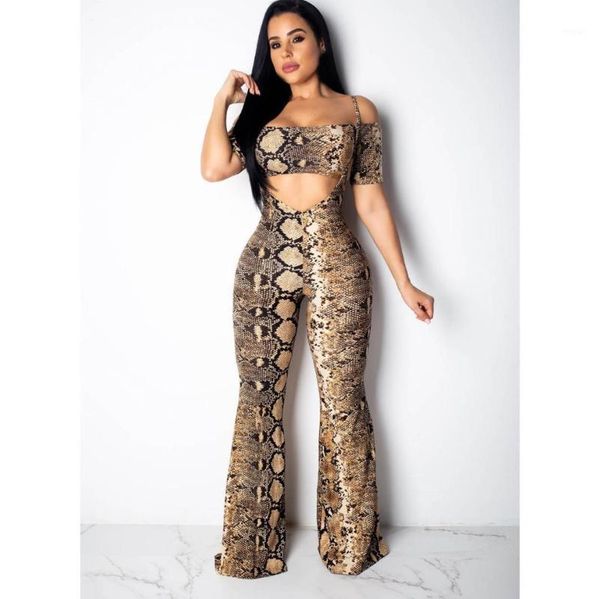 women's two piece pants 2021 summer women snake skin print set crop pieces spaghetti straps wide leg pants1, White
women's two piece pants 2021 summer women snake skin print set crop pieces spaghetti straps wide leg pants1, White