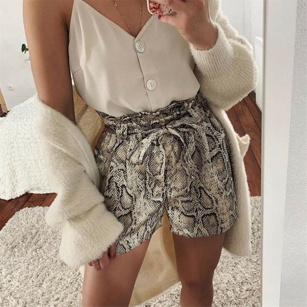 summer casual shorts 2020 daily vacation beach high waist shorts snake skin printed fashion lady women short femme, White;black
summer casual shorts 2020 daily vacation beach high waist shorts snake skin printed fashion lady women short femme, White;black