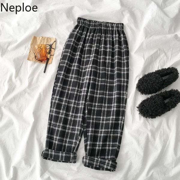 neploe 2020 vintage plaid women trousers stretch high waist long pants korean wide leg pant pantalones mujer cintura alta 4a1411, Black;white
neploe 2020 vintage plaid women trousers stretch high waist long pants korean wide leg pant pantalones mujer cintura alta 4a1411, Black;white