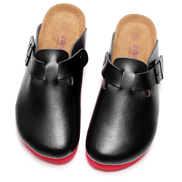 elling fashion beach soft cork slippers for men 2022 summer solid color non-slip outside mules women genuine cow leather sandals designer cl, Black
elling fashion beach soft cork slippers for men 2022 summer solid color non-slip outside mules women genuine cow leather sandals designer cl, Black