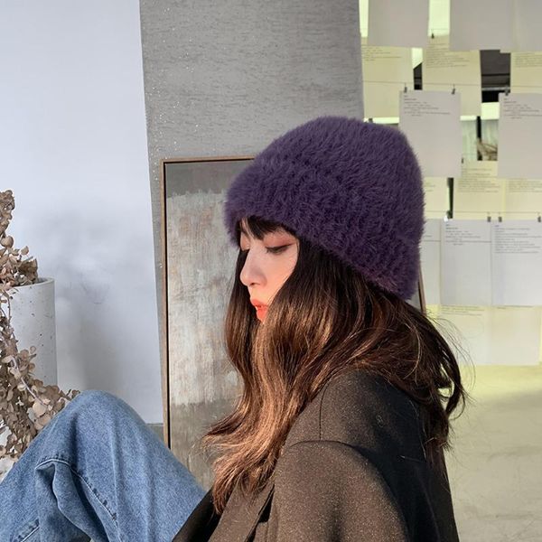 beanie/skull caps 1pc beanie hats winter hat for women men fur knitted beanies thick warm ladies artificial mink female plush, Blue;gray
beanie/skull caps 1pc beanie hats winter hat for women men fur knitted beanies thick warm ladies artificial mink female plush, Blue;gray