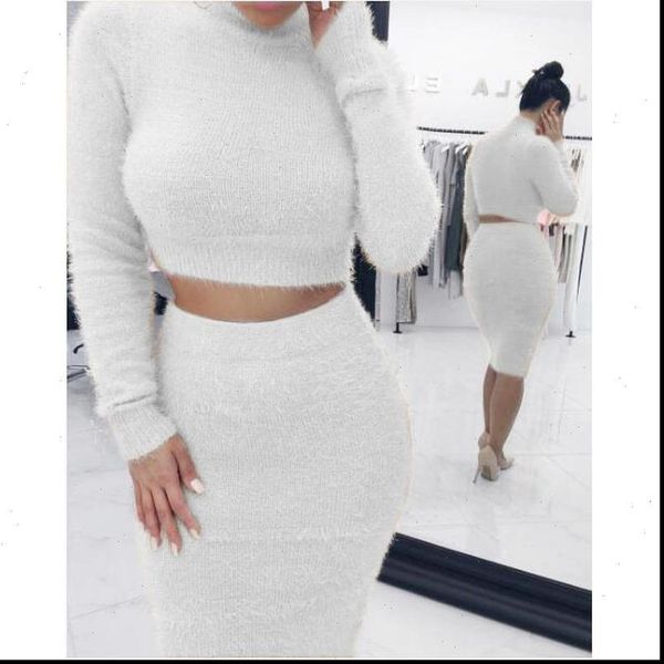 winter soft warm knitted o neck 2 pieces casual full sleeve sweater skirt female sweater suits set two piece set women, Gray
winter soft warm knitted o neck 2 pieces casual full sleeve sweater skirt female sweater suits set two piece set women, Gray