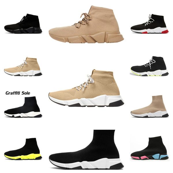 2020 desinger sock sport shoes womens mens flat casual shoes tripler vintage graffiti sneakers socks boots designer platform trainers s081, Black
2020 desinger sock sport shoes womens mens flat casual shoes tripler vintage graffiti sneakers socks boots designer platform trainers s081, Black