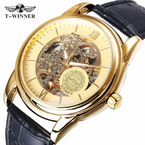 wristwatches winner luxury men golden automatic mechanical watches leather strap skeleton dial classic style waterproof male wristwatch, Slivery;brown
wristwatches winner luxury men golden automatic mechanical watches leather strap skeleton dial classic style waterproof male wristwatch, Slivery;brown