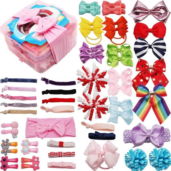 hair accessories 52 pcs baby set with 2 layer gift box clips headbands ties bobbles, Slivery;white
hair accessories 52 pcs baby set with 2 layer gift box clips headbands ties bobbles, Slivery;white