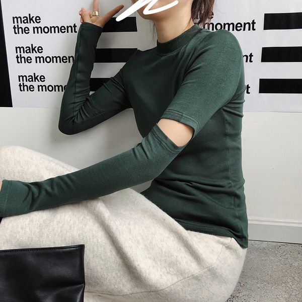 2021 new spring and solid autumn round collar sleeve base shirt with all types of mesh simple temperament uvxf, White
2021 new spring and solid autumn round collar sleeve base shirt with all types of mesh simple temperament uvxf, White