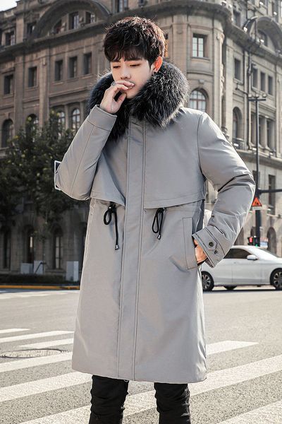 man-quilted 2021 cotton clothing new winter bundled long cotton-padded dress male youth 903e, Black
man-quilted 2021 cotton clothing new winter bundled long cotton-padded dress male youth 903e, Black