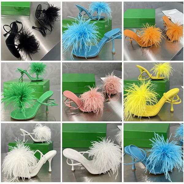 2022 new ladies' high-heeled sandals shoes designer ostrich feather shuttlecock shoes fashion nude ball with round heads and open toes, Black
2022 new ladies' high-heeled sandals shoes designer ostrich feather shuttlecock shoes fashion nude ball with round heads and open toes, Black