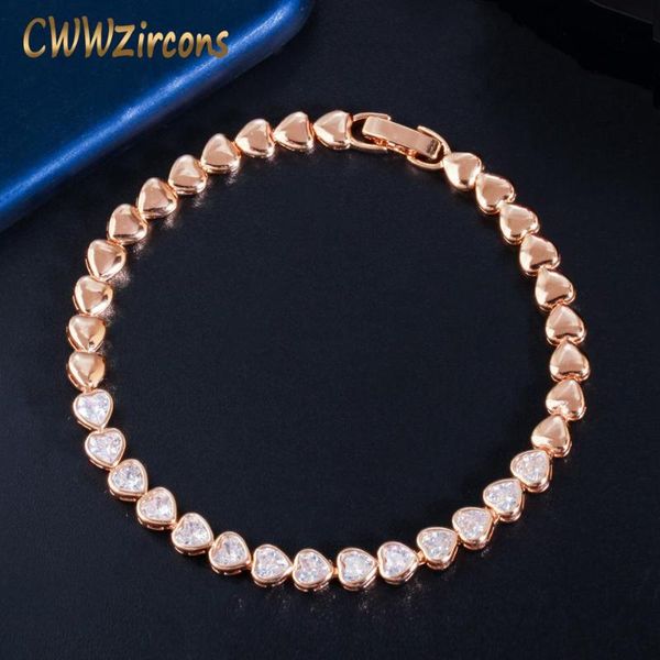 cwwzircons elegant chic 585 gold color cute love heart shape cz tennis bracelet bangle for women friends jewelry gift cb239, Black
cwwzircons elegant chic 585 gold color cute love heart shape cz tennis bracelet bangle for women friends jewelry gift cb239, Black