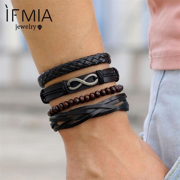 4 pcs/set fashion men multilyer wristba bracelet unlimited 8 words vintage bracelets set bangles 2020 party jewelry, Golden;silver
4 pcs/set fashion men multilyer wristba bracelet unlimited 8 words vintage bracelets set bangles 2020 party jewelry, Golden;silver