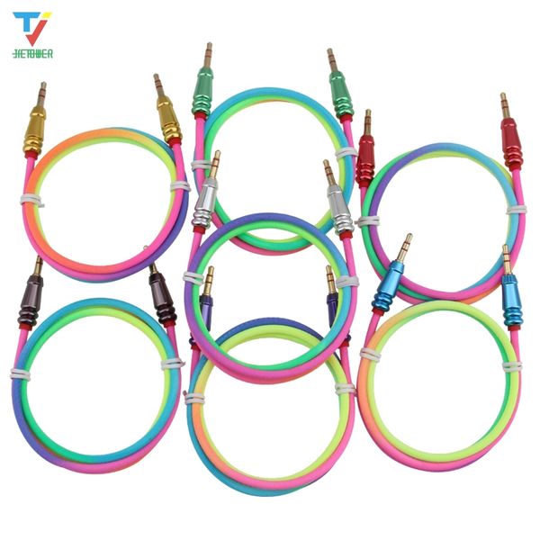 50pcs 3.5mm male to male audio aux cable 1m rainbow round bullet car aux cable for iphone 6 xiaomi htc huawei mp4 car aux cord
50pcs 3.5mm male to male audio aux cable 1m rainbow round bullet car aux cable for iphone 6 xiaomi htc huawei mp4 car aux cord