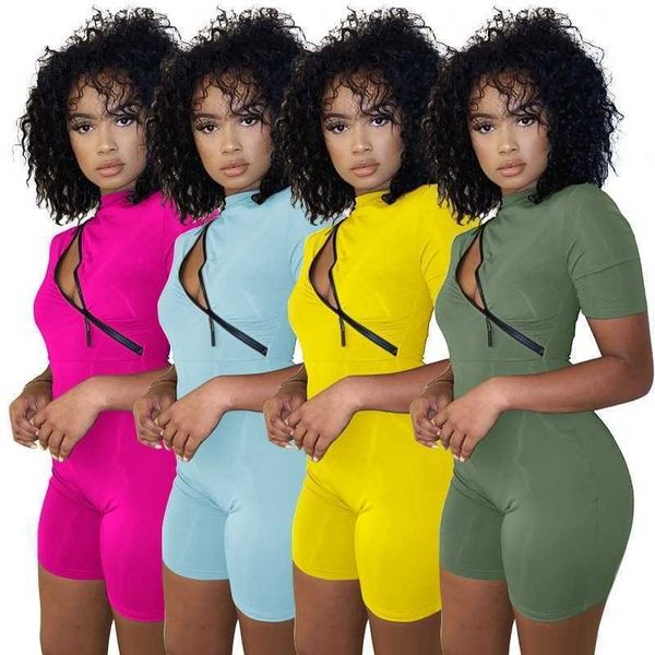 designer women jumpsuit short sleeve solid color rompers fashion slim hollow out short pant one piece clothing new 2022, Black;white
designer women jumpsuit short sleeve solid color rompers fashion slim hollow out short pant one piece clothing new 2022, Black;white