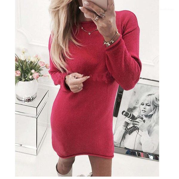 sweater dress women 2020 autumn winter new style fashion solid o-neck long shirt casual long sleeve pullover dress robe femme1, White;black
sweater dress women 2020 autumn winter new style fashion solid o-neck long shirt casual long sleeve pullover dress robe femme1, White;black