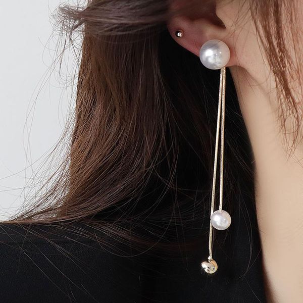stud 14k real gold beads long tassel earrings for women s925 needle elegant pearl, Golden;silver
stud 14k real gold beads long tassel earrings for women s925 needle elegant pearl, Golden;silver