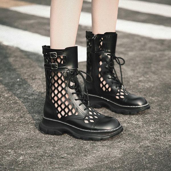 boots genuine leather women shoes thick heels summer ankle lace up round toe 2021 retro party woman1, Black
boots genuine leather women shoes thick heels summer ankle lace up round toe 2021 retro party woman1, Black