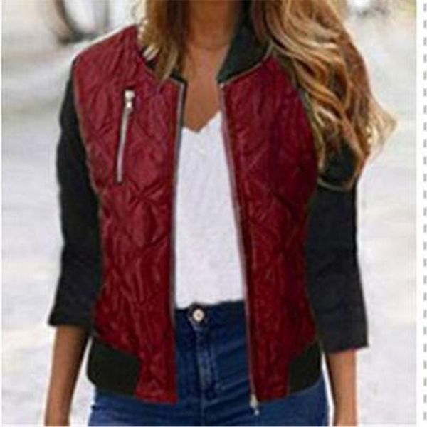 women's jackets women lady 100% cotton jacket ladies fashion flight coat zip up biker casual females clotheing size s-3xl 2021, Black;brown
women's jackets women lady 100% cotton jacket ladies fashion flight coat zip up biker casual females clotheing size s-3xl 2021, Black;brown
