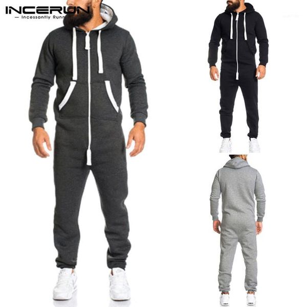 incerun men jumpsuit hooded long sleeve pockets bodybuilding solid mens overalls fashion chic pants zipper rompers streetwear1, Black
incerun men jumpsuit hooded long sleeve pockets bodybuilding solid mens overalls fashion chic pants zipper rompers streetwear1, Black
