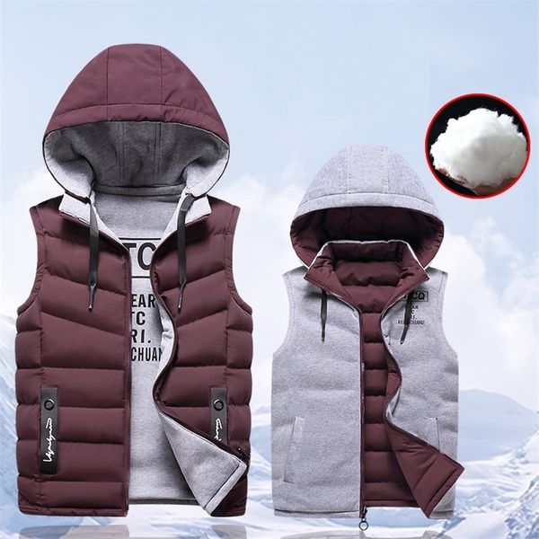 casual vest jacket men both sides winter fleece vest warm hooded waistcoat sleeveless jackets male hat detachable waistcoat coat 201216, Black;white
casual vest jacket men both sides winter fleece vest warm hooded waistcoat sleeveless jackets male hat detachable waistcoat coat 201216, Black;white