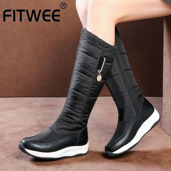 fitwee women winter keep warm snow boots plush fur fashion round toe knee high boots thick bottom casual footwear size 35-441, Black
fitwee women winter keep warm snow boots plush fur fashion round toe knee high boots thick bottom casual footwear size 35-441, Black