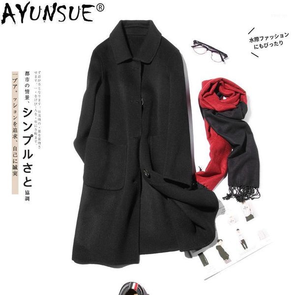 ayunsue 100% wool coat men handmade double-sided man jacket spring autumn british windbreaker mens coats overcoat kj15571, Black
ayunsue 100% wool coat men handmade double-sided man jacket spring autumn british windbreaker mens coats overcoat kj15571, Black
