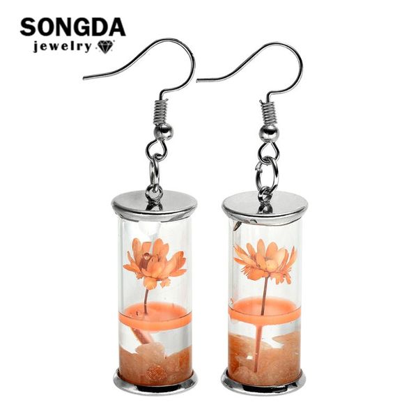 songda cute real dried flowers handmade drift bottle earrings long pendant drop earrings female vacation beach jewelry wholesale, Silver
songda cute real dried flowers handmade drift bottle earrings long pendant drop earrings female vacation beach jewelry wholesale, Silver