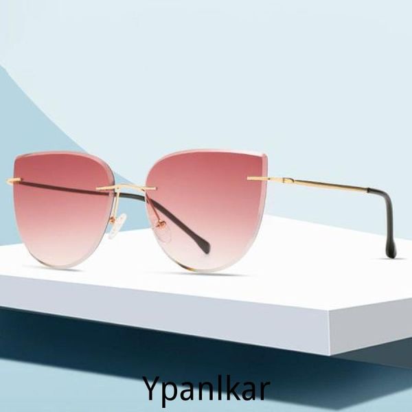sunglasses 2021 rimless women luxury cat eye clear sun glasses gradient cutting lens shades for eyewear uv400, White;black
sunglasses 2021 rimless women luxury cat eye clear sun glasses gradient cutting lens shades for eyewear uv400, White;black