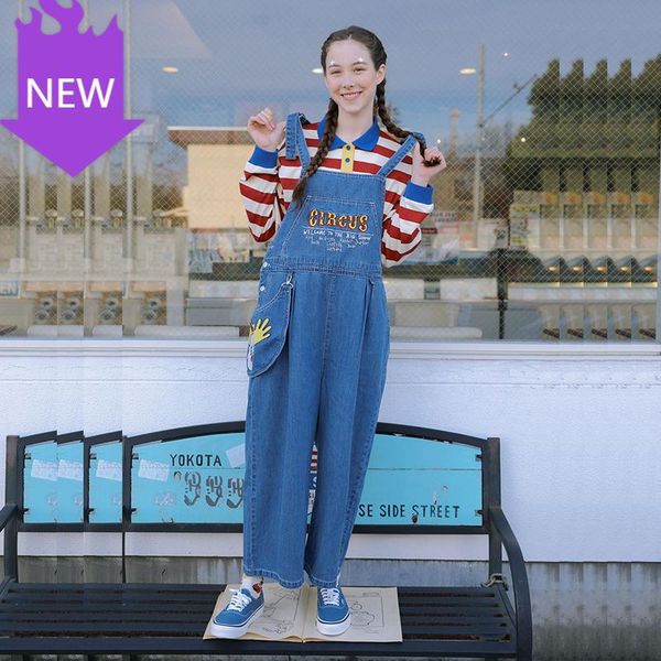 women's jeans high street playsuits full length overalls straps jumpsuit romper straight trousers fashion design women sleeveless denim, Blue
women's jeans high street playsuits full length overalls straps jumpsuit romper straight trousers fashion design women sleeveless denim, Blue