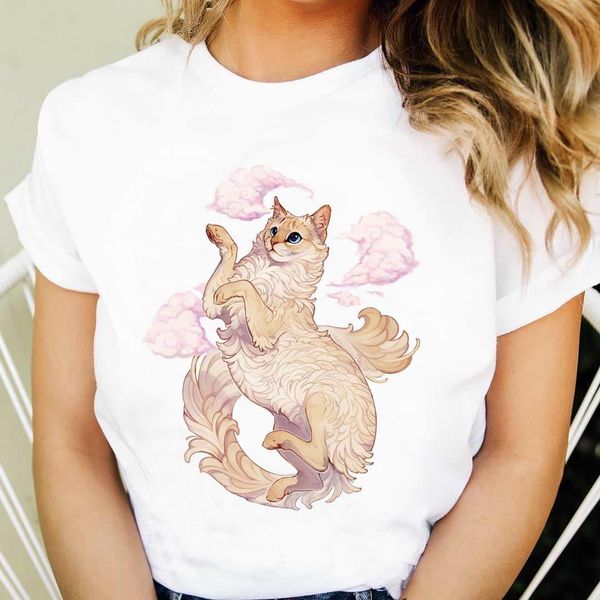 women 2020 summer short sleeve floral flower cat cute lady t-shirts oversize t shirt ladies women graphic female tee t-shirt, White
women 2020 summer short sleeve floral flower cat cute lady t-shirts oversize t shirt ladies women graphic female tee t-shirt, White