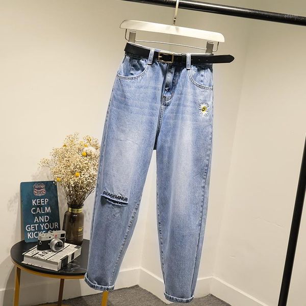 all-match simple jeans women high waist chrysanthemu jeans new plus women vintage denim pants leg ankle length1, Blue
all-match simple jeans women high waist chrysanthemu jeans new plus women vintage denim pants leg ankle length1, Blue