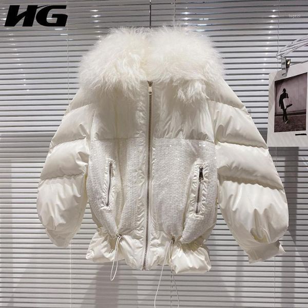 hg patchwork sequins pockets zipper parka women 2020 winter casual fashion new style temperament all match women clothes zy23141, Black
hg patchwork sequins pockets zipper parka women 2020 winter casual fashion new style temperament all match women clothes zy23141, Black