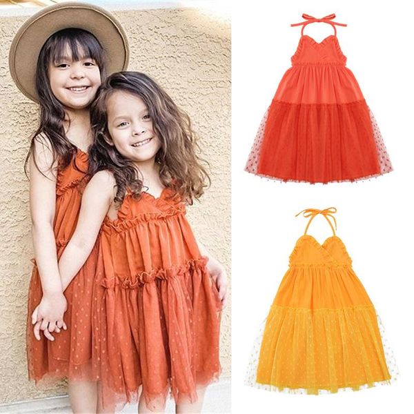 1-6y girls lace dress sleeveless baby kids clothes summer children clothing polka dots print girl clothes toddler tulle dresses, Red;yellow
1-6y girls lace dress sleeveless baby kids clothes summer children clothing polka dots print girl clothes toddler tulle dresses, Red;yellow